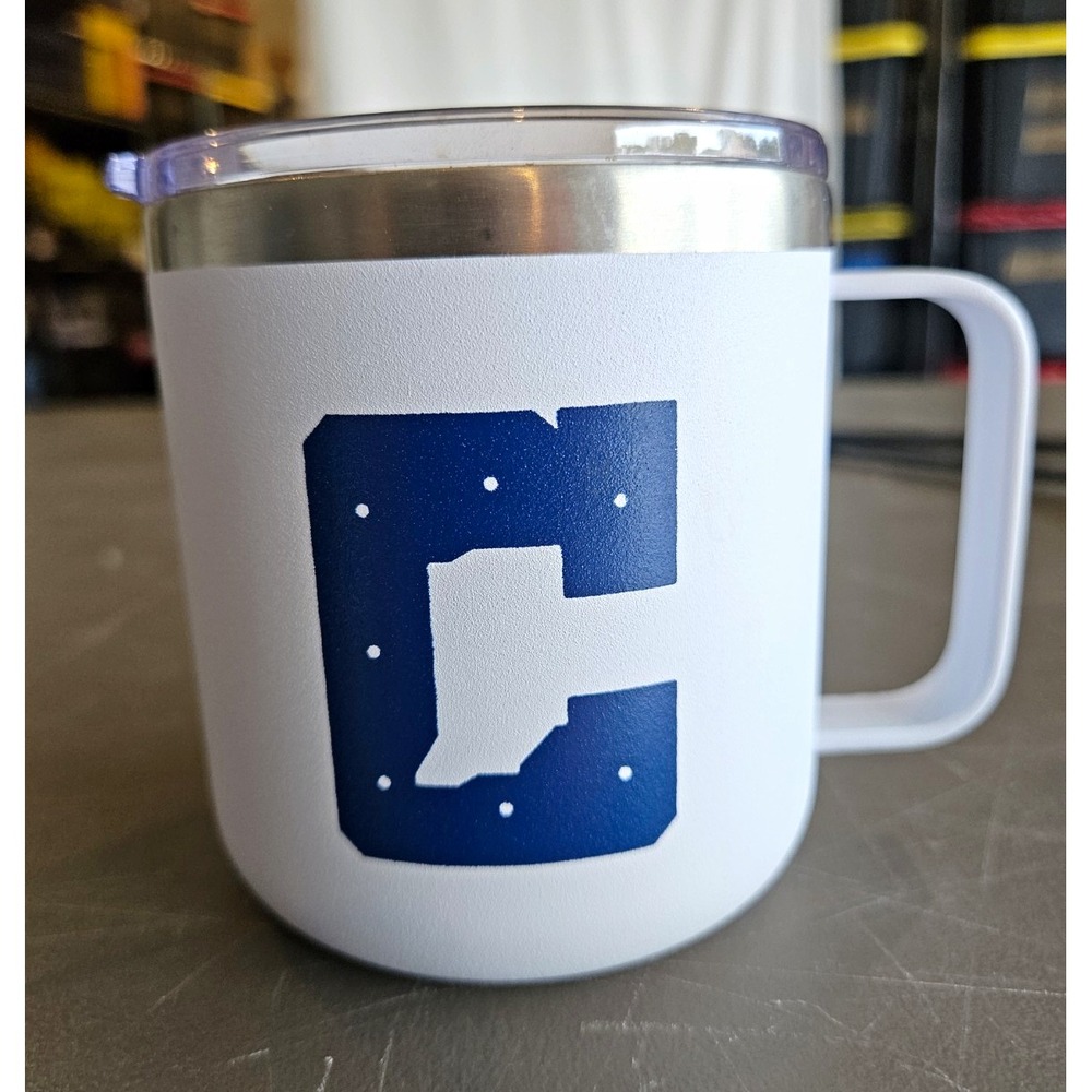 NFL Indianapolis Colts 12 oz Mug w/ Lid White Officially Licensed Football